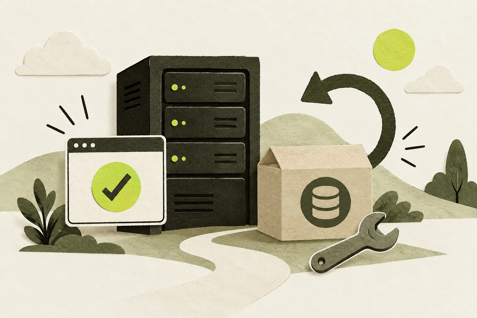 Reliable deployments: restarts, checks and a tested way back