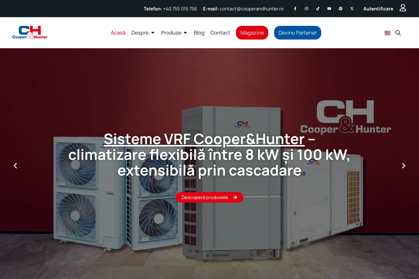 Cooper&Hunter Romania: un catalogo da esplorare