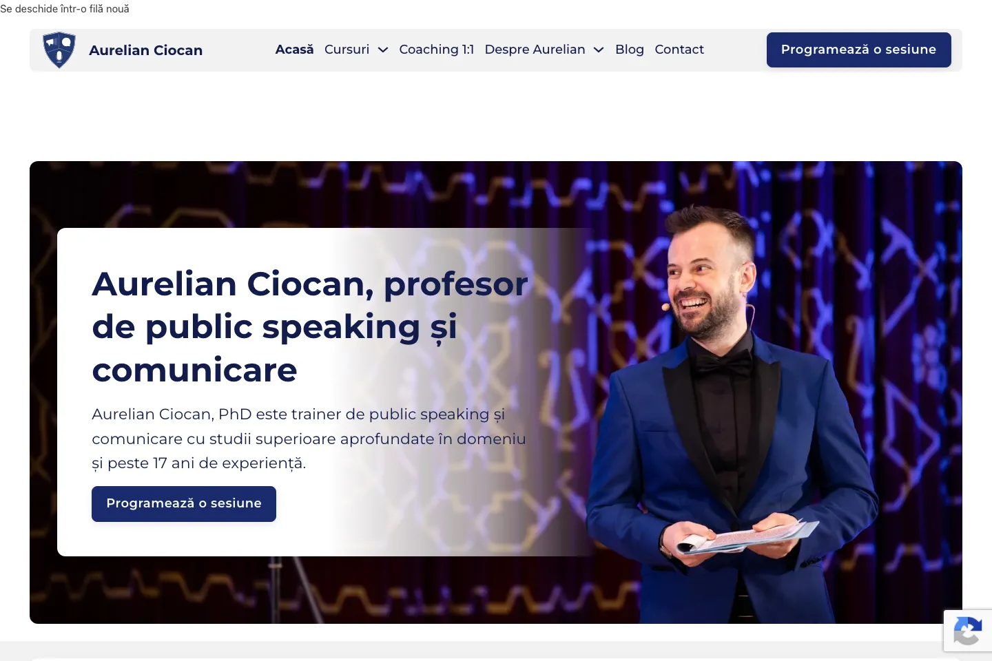 Aurelian Ciocan: una presenza online per la formazione