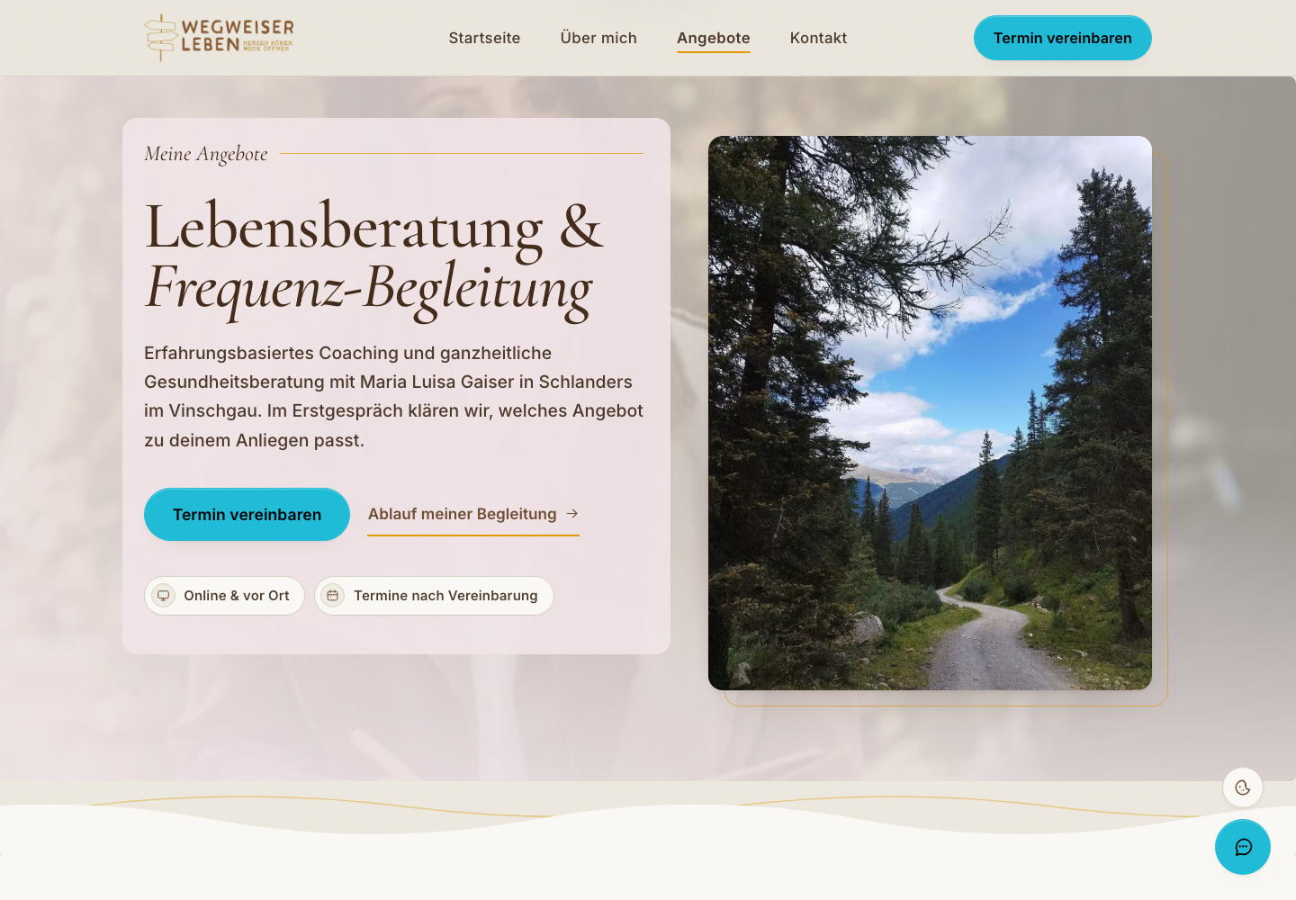 Wegweiser Leben services page
